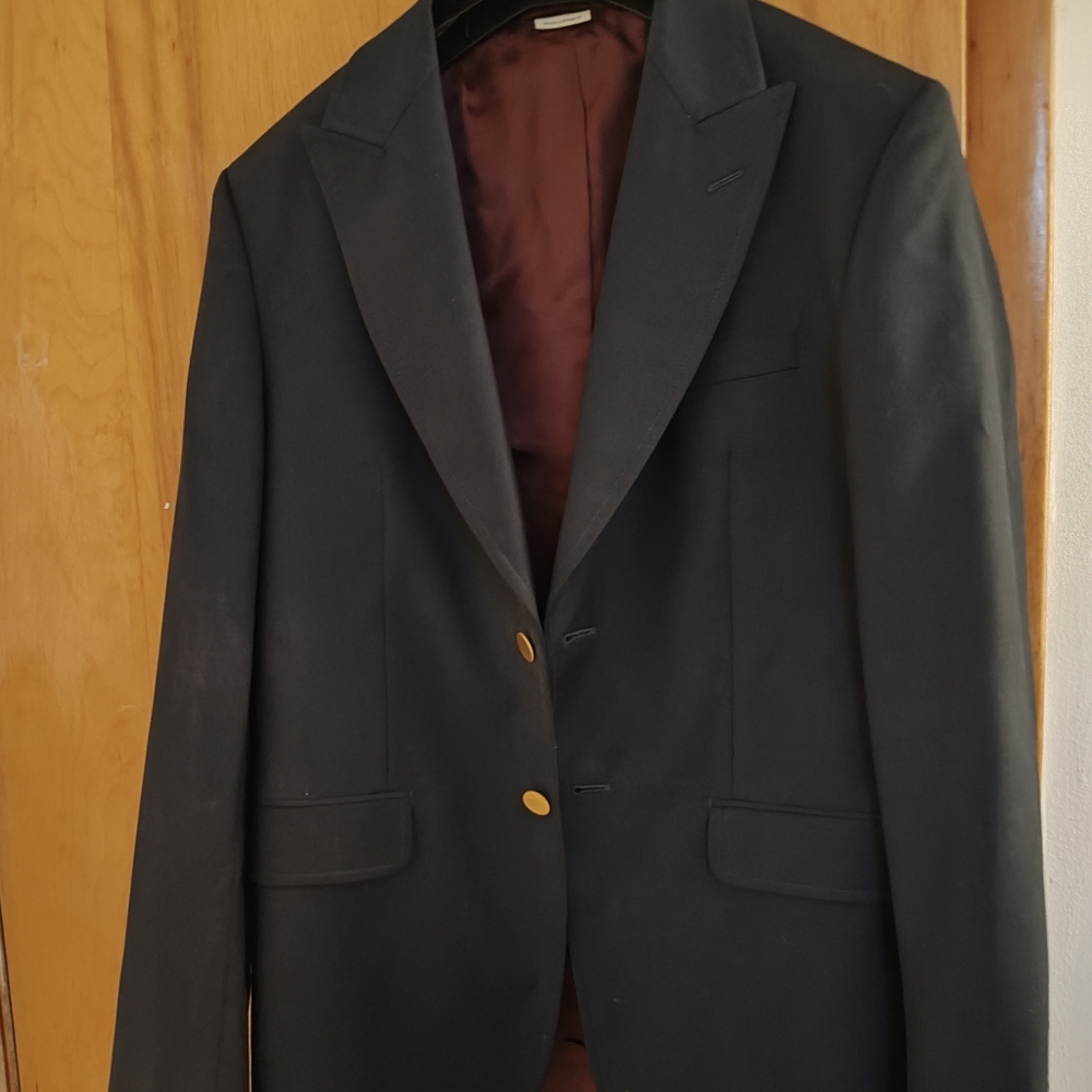 Gorgeous Gucci Navy Blue Men's Blazer (42r US) (52r IT)